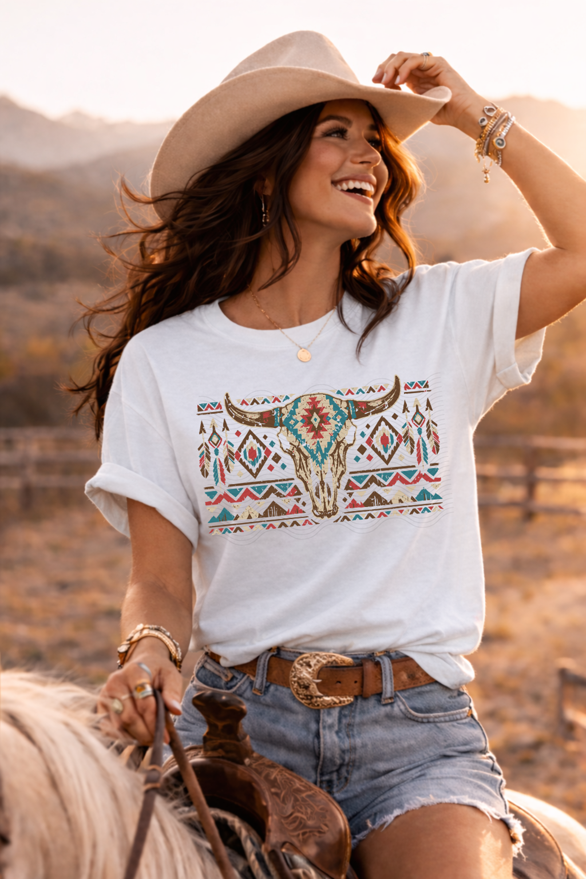 Bull Skull Aztec