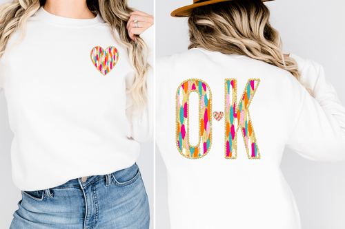 Load image 1 in gallery view. Bright Brushstroke Oklahoma