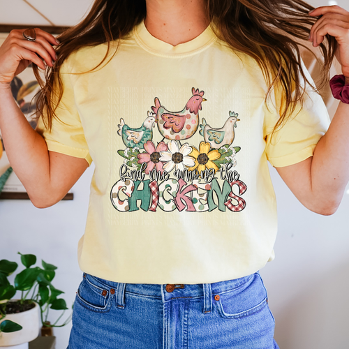 Load image 1 in gallery view. Find Me Among The Chickens Doodle