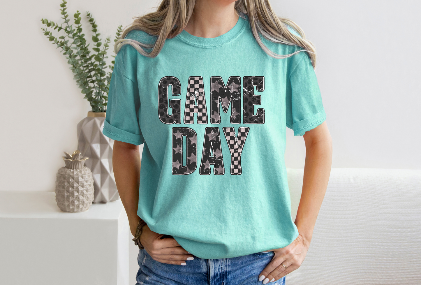 Checkered and Stars Game Day