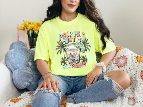 Load image 1 in gallery view. Pour Me A Shot Of Some Paradise