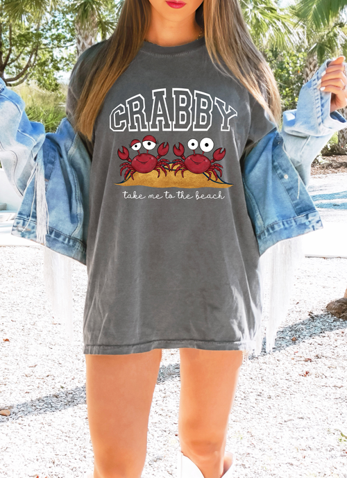 Load image 1 in gallery view. Crabby Take Me To The Beach