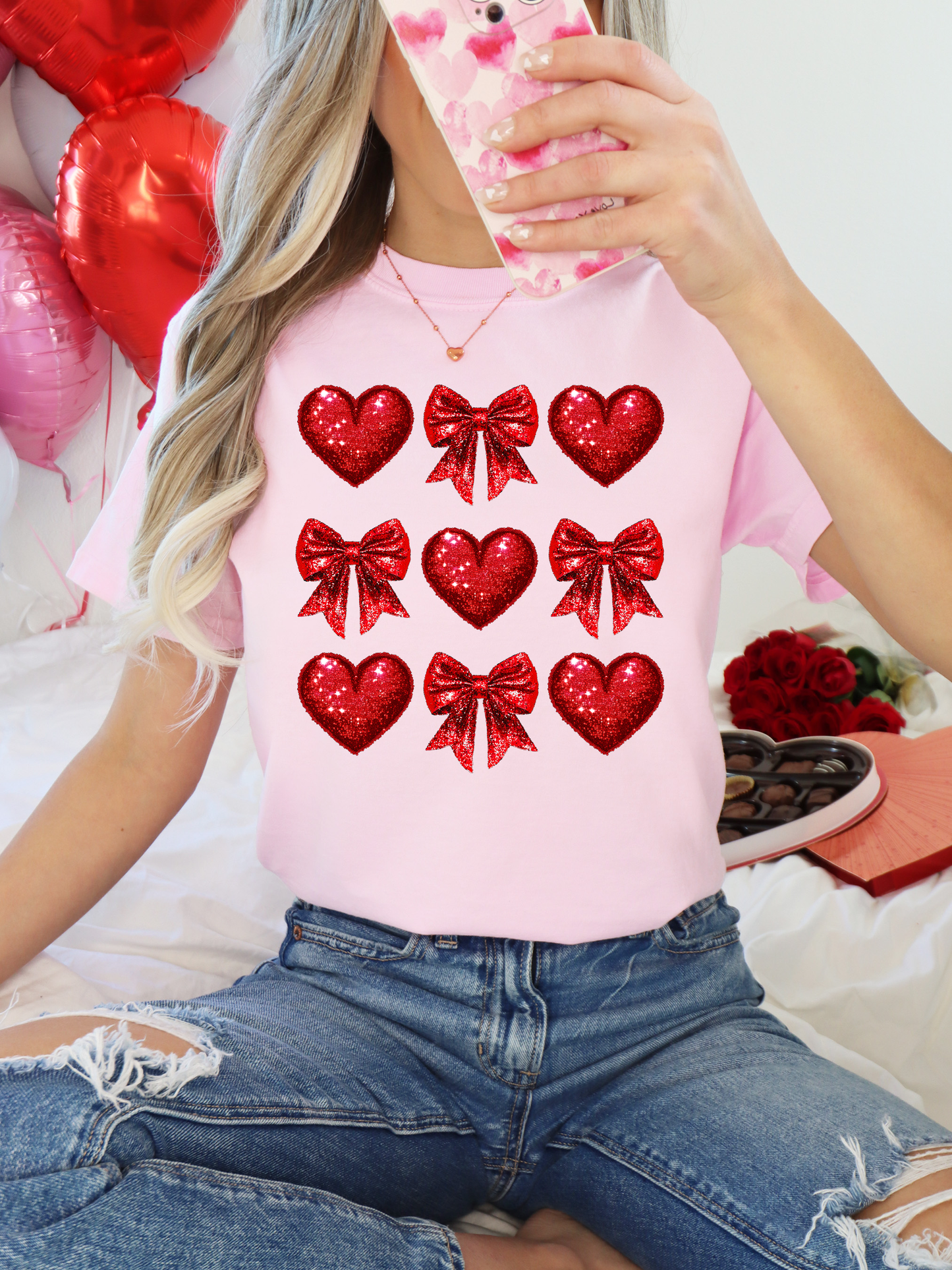 Sparkle Hearts And Bows