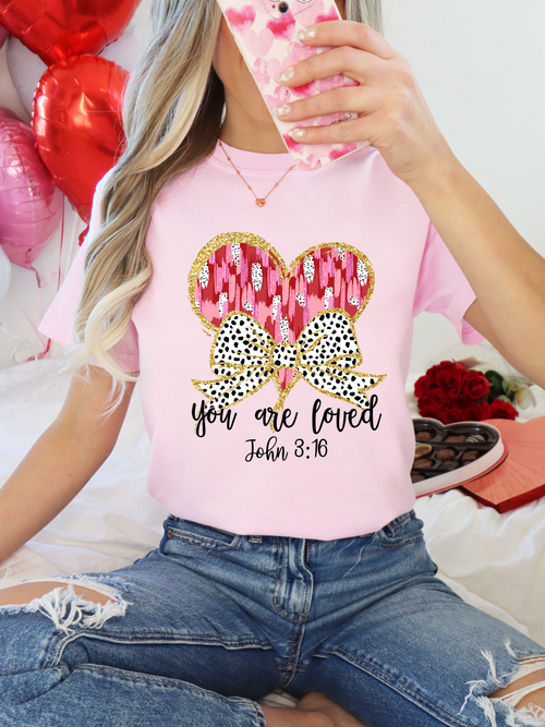 Load image 1 in gallery view. Painted Heart You Are Loved