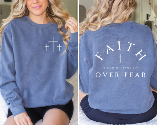 Load image 1 in gallery view. Faith Over Fear