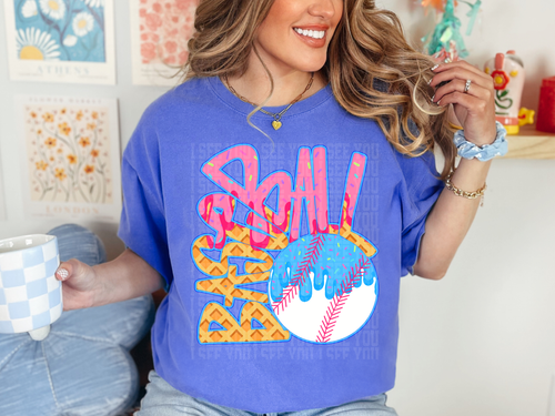 Load image 1 in gallery view. Ice Cream Drip Baseball