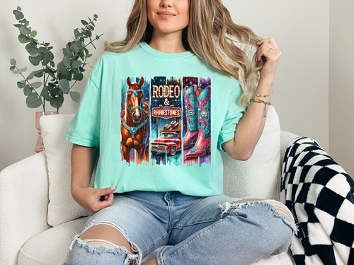 Load image 1 in gallery view. Rodeo and Rhinestones