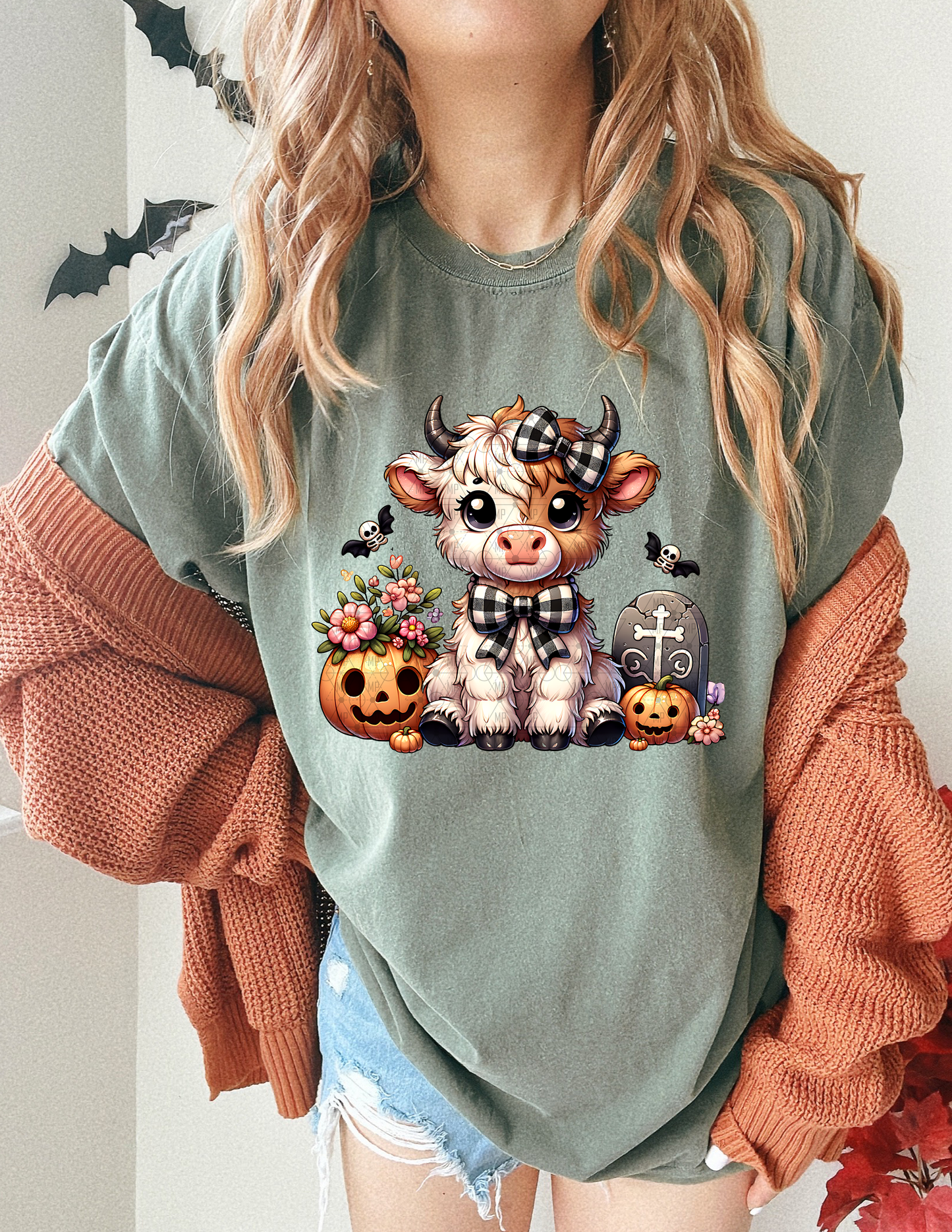 Cute Halloween Highland Cow