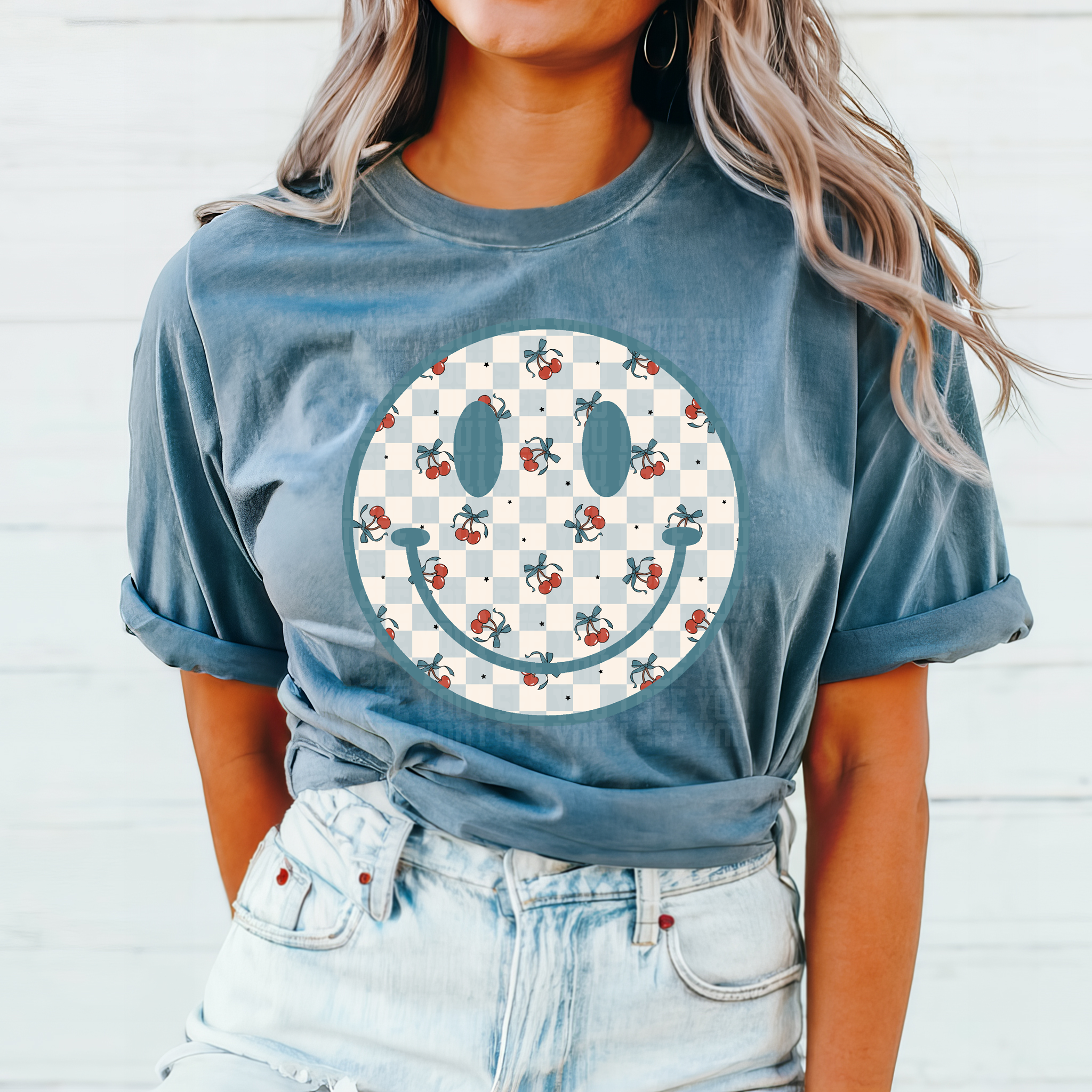 Cherry Checkered Smiley