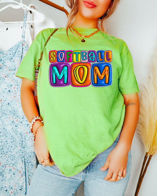 Load image 1 in gallery view. Softball Mama Bubble