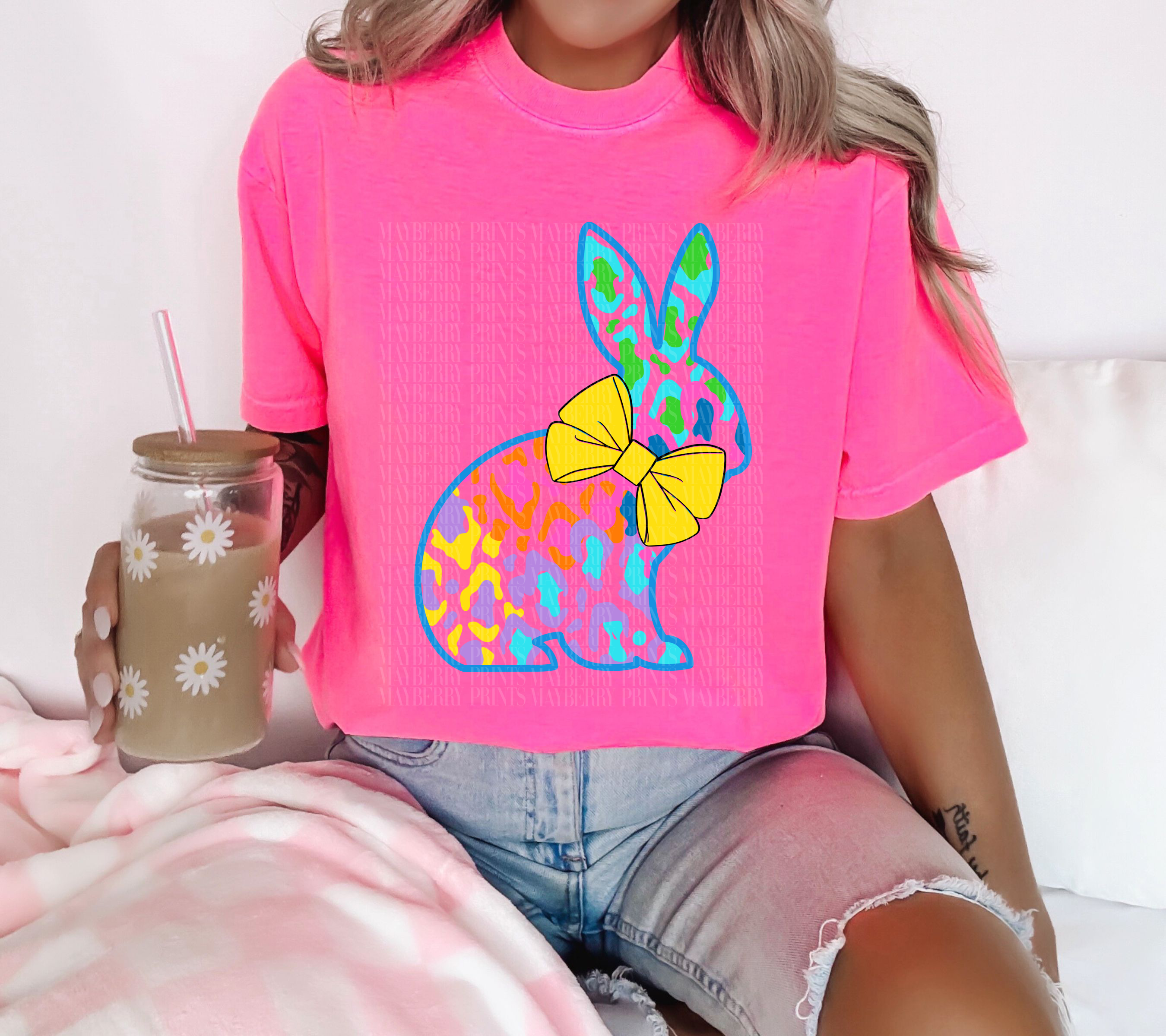 Neon Leopard Bunny