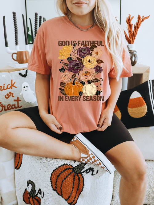 Load image 1 in gallery view. God Is Faithful In Every Season Boho Fall