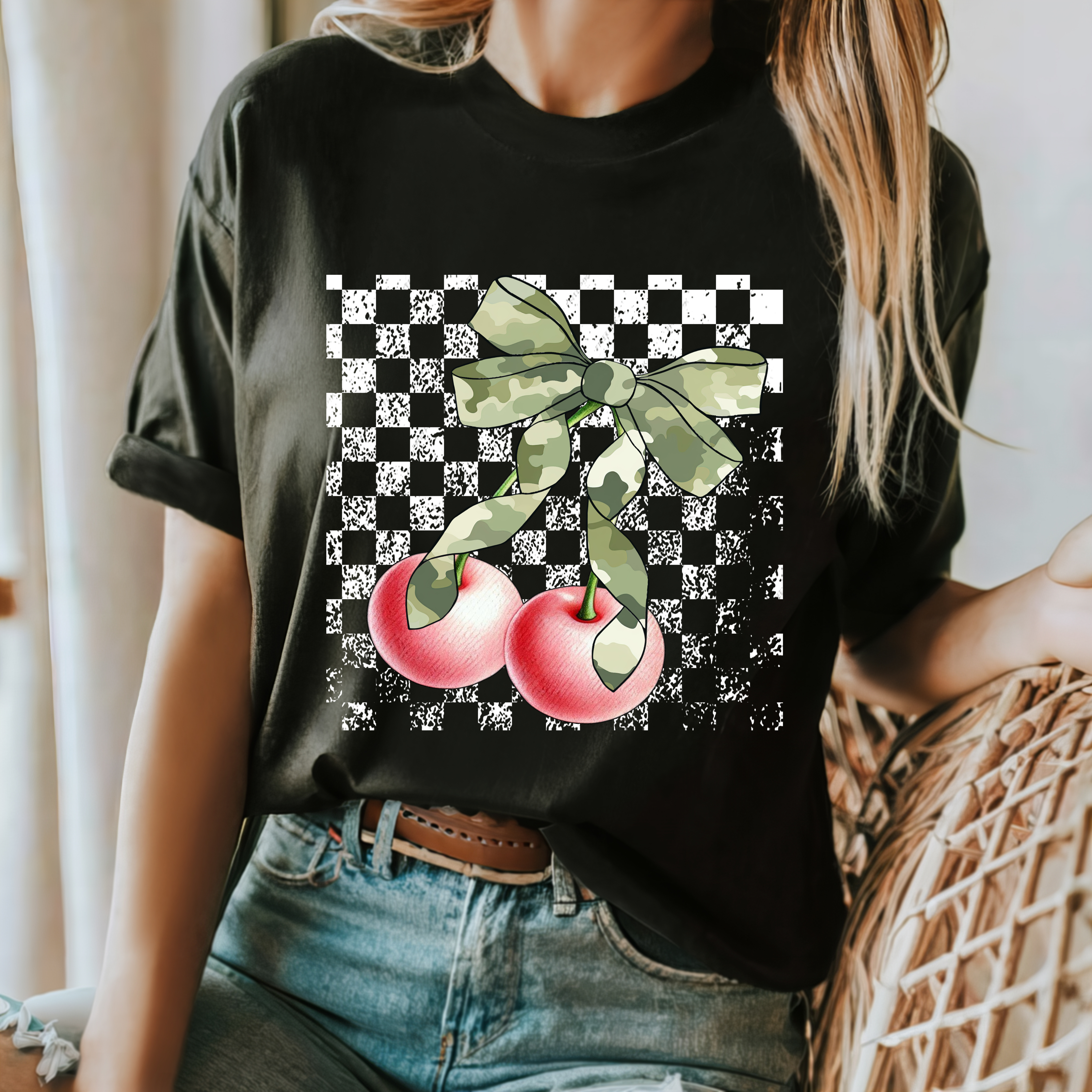 Distressed Pink Cherries