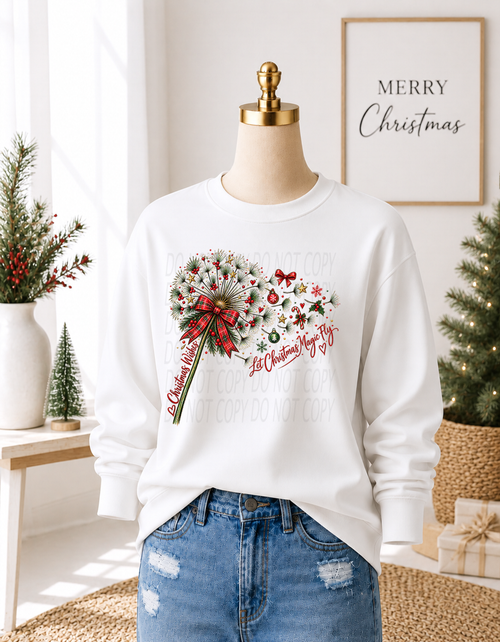 Load image 1 in gallery view. Christmas Wishes Let Christmas Magic Fly