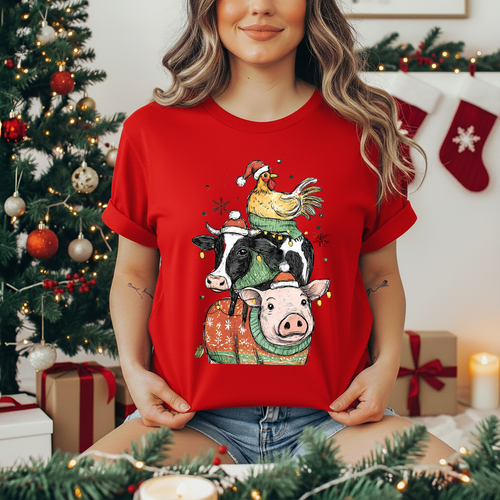 Load image 1 in gallery view. Christmas Farm Animals