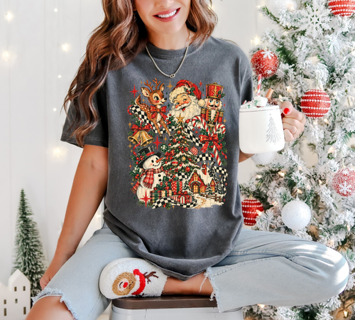 Load image 1 in gallery view. Vintage Christmas Collage
