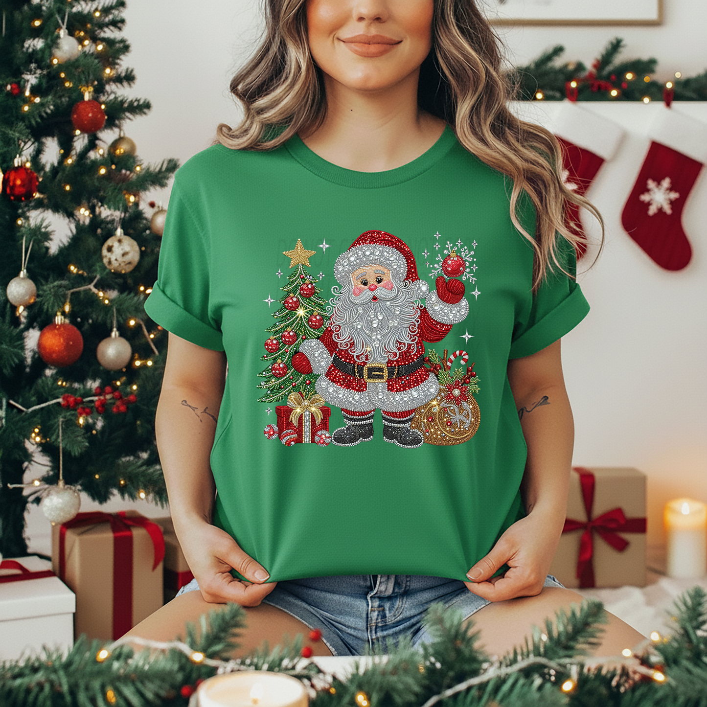 Sparkle Santa and Tree