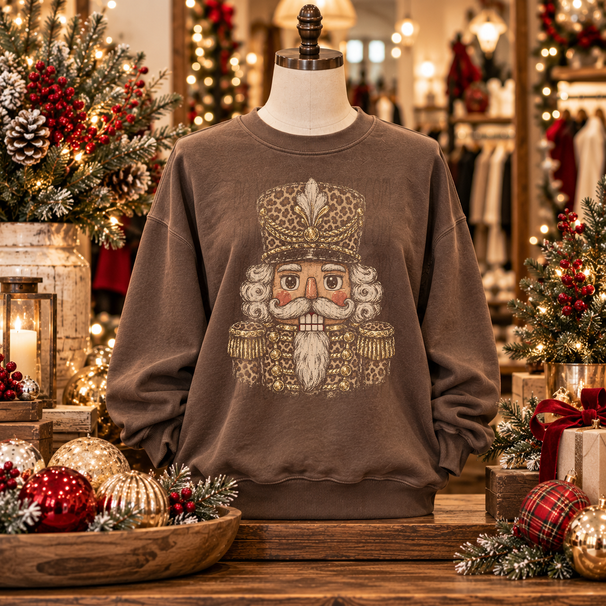 Halftone Leopard Nutcracker