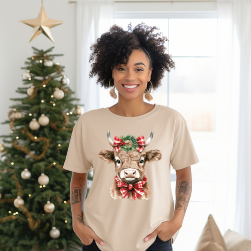 Load image 1 in gallery view. Christmas Cow