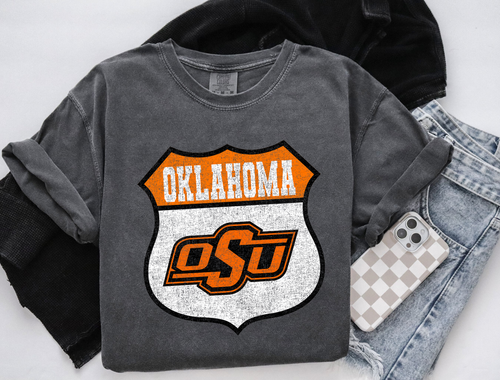 Load image 1 in gallery view. Road Sign Oklahoma