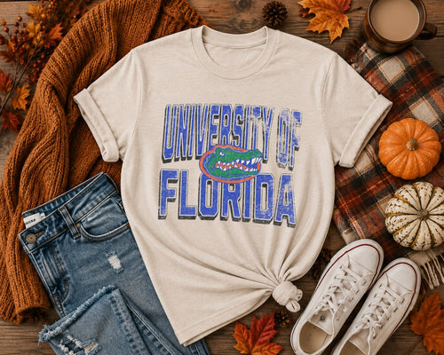 Load image 1 in gallery view. Classic Distressed University