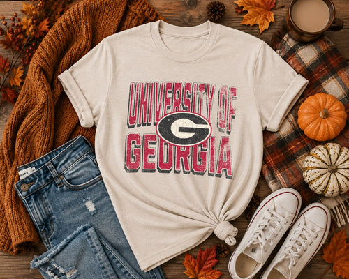 Load image 1 in gallery view. Classic Distressed University