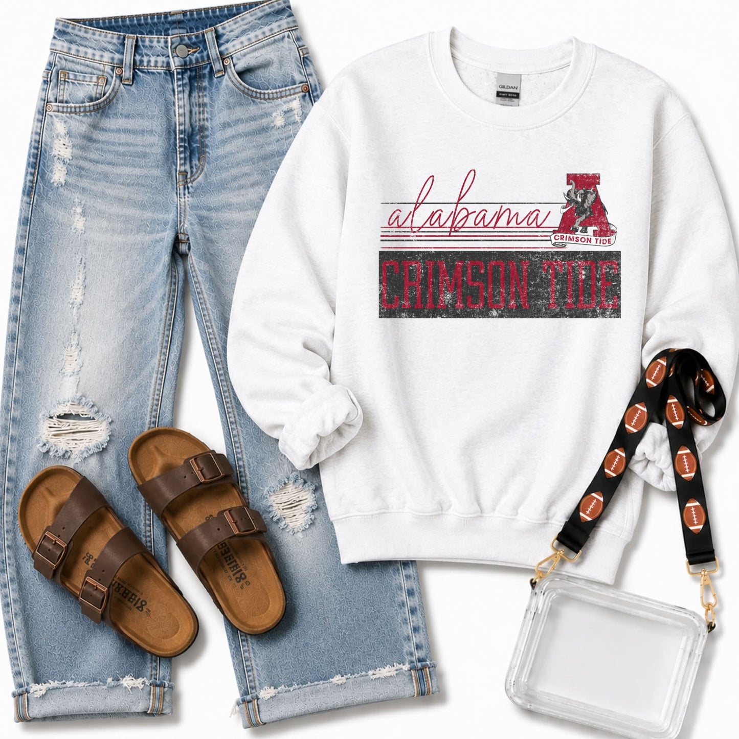 Preppy Distressed Mascot