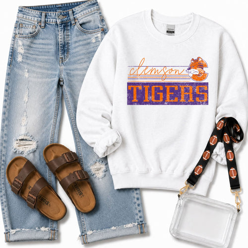 Load image 1 in gallery view. Preppy Distressed Mascot