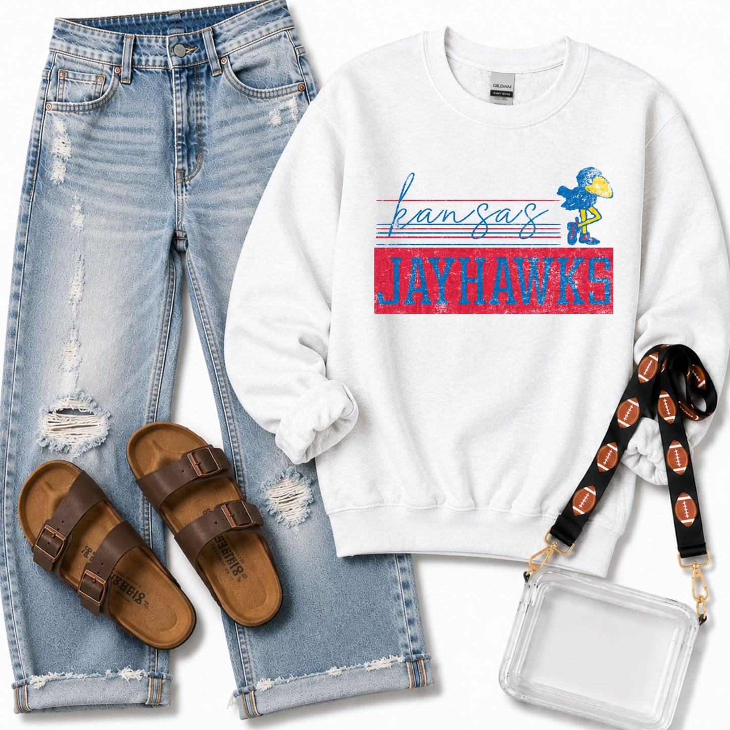 Preppy Distressed Mascot