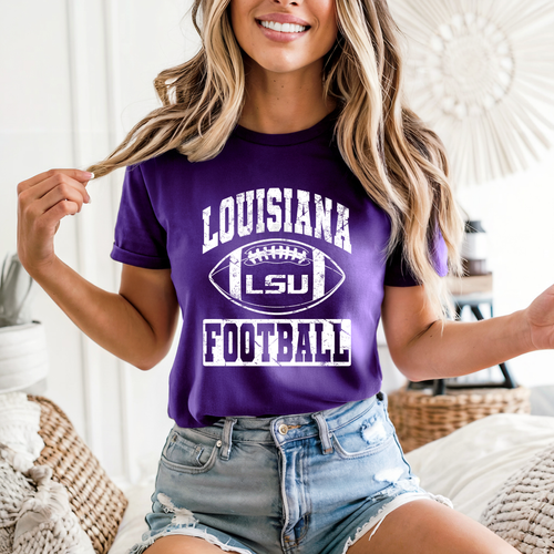 Load image 1 in gallery view. Distressed College Football