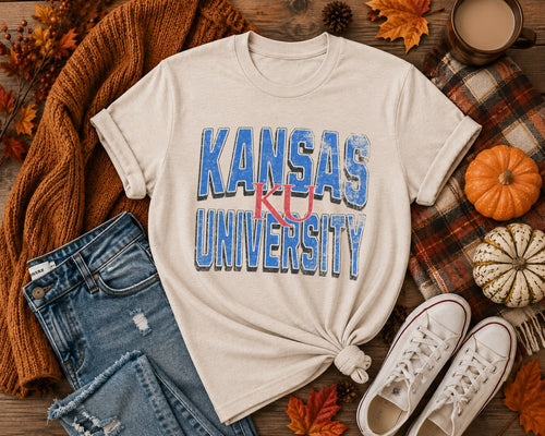 Load image 1 in gallery view. Classic Distressed University