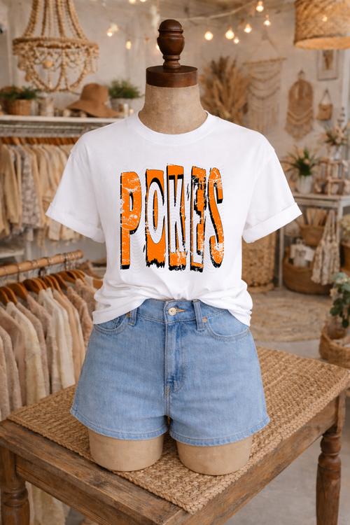 Load image 1 in gallery view. Funky Distressed Pokes