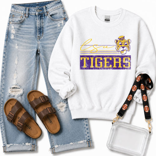 Load image 1 in gallery view. Preppy Distressed Mascot