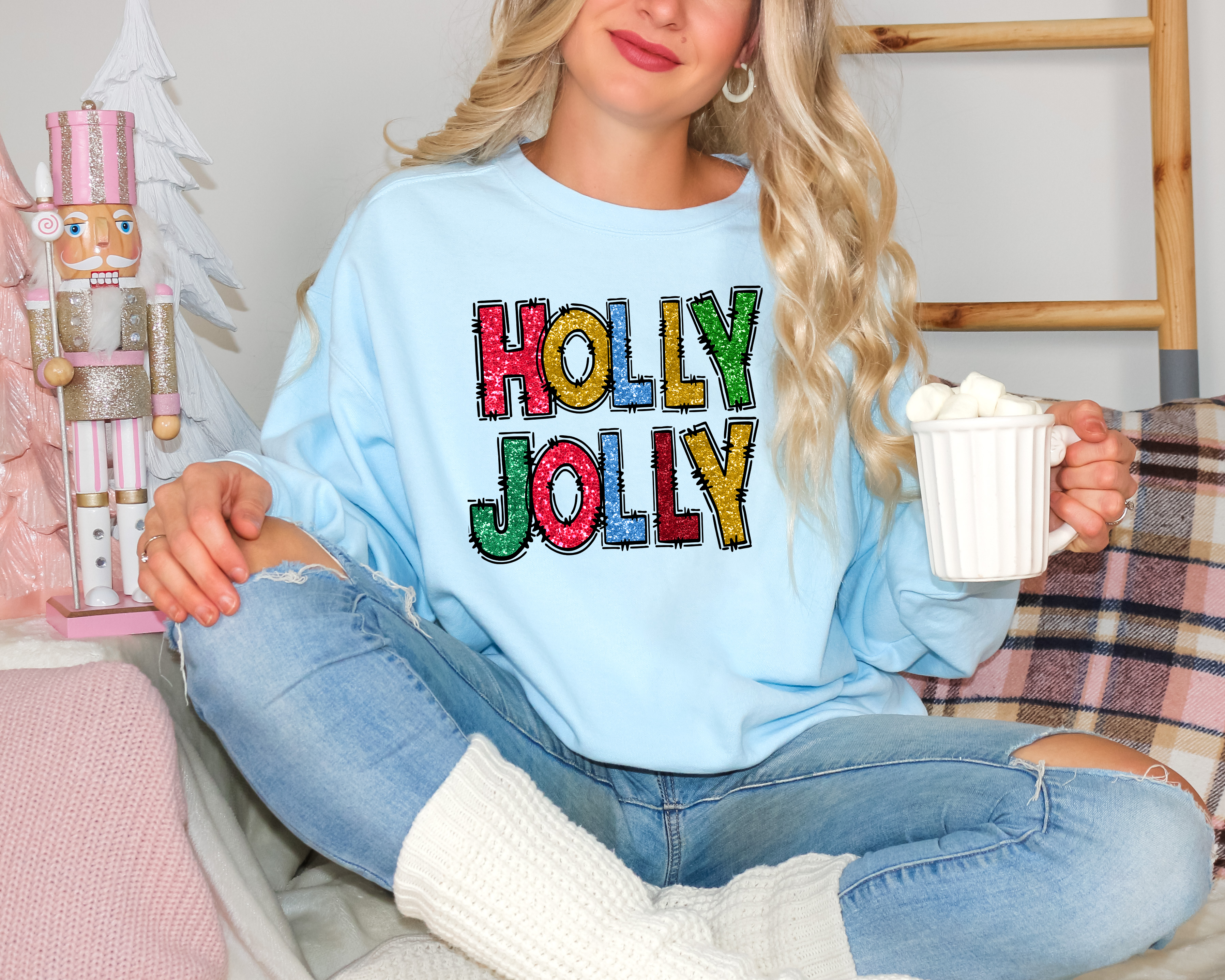 Glitter Holly Jolly