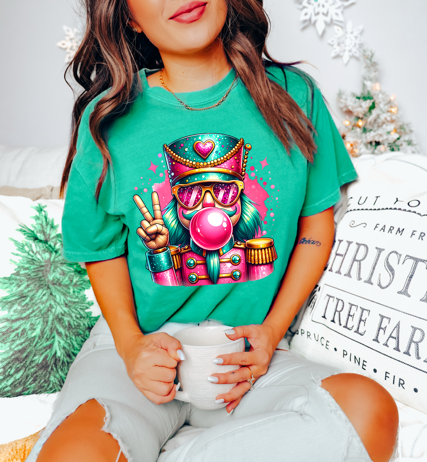 Neon Bubble Gum Nutcracker