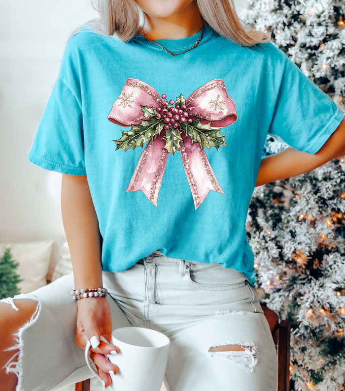 Pink Christmas Bow