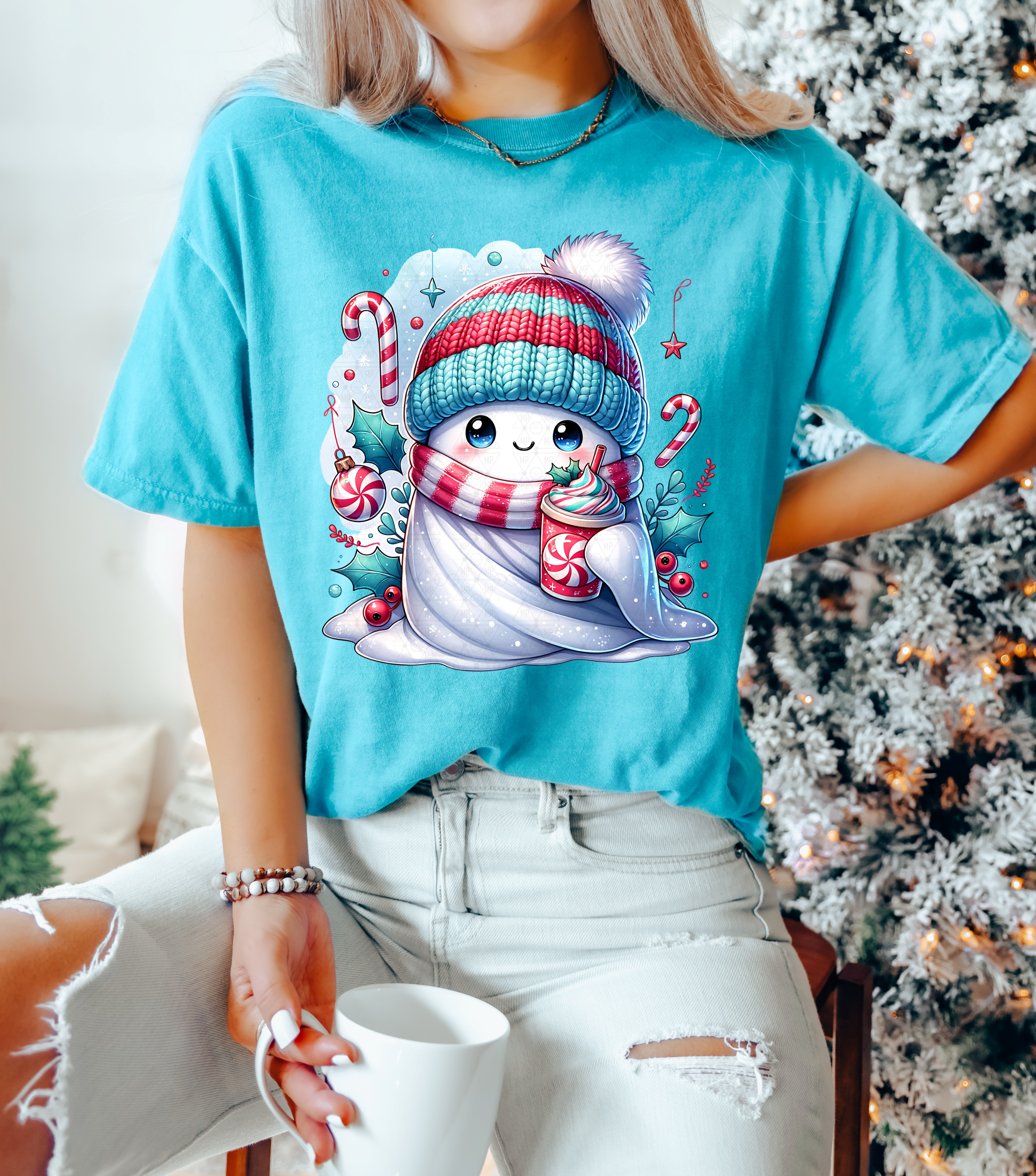 Cute Christmas Snow Ghost