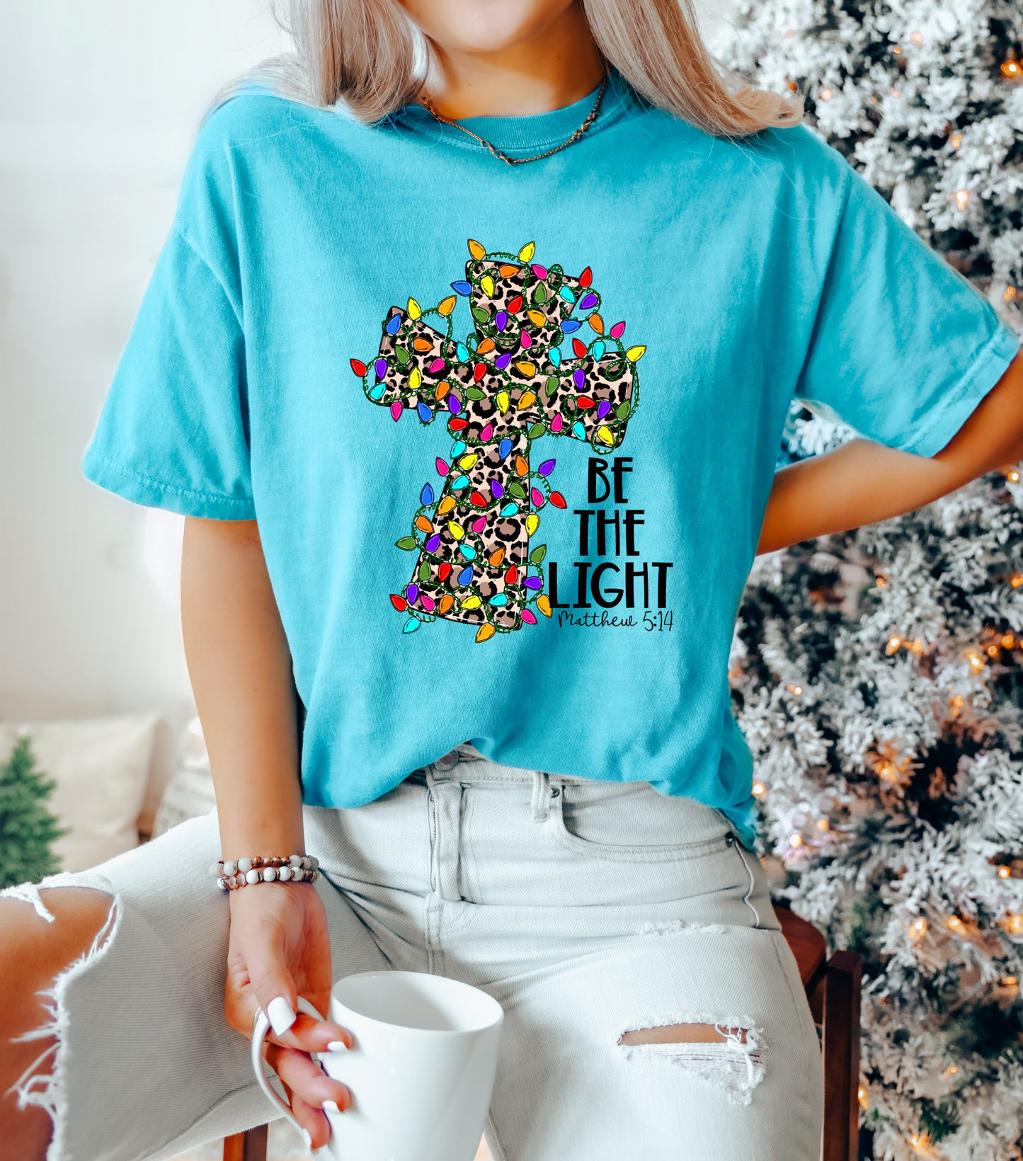 Be The Light Leopard Cross