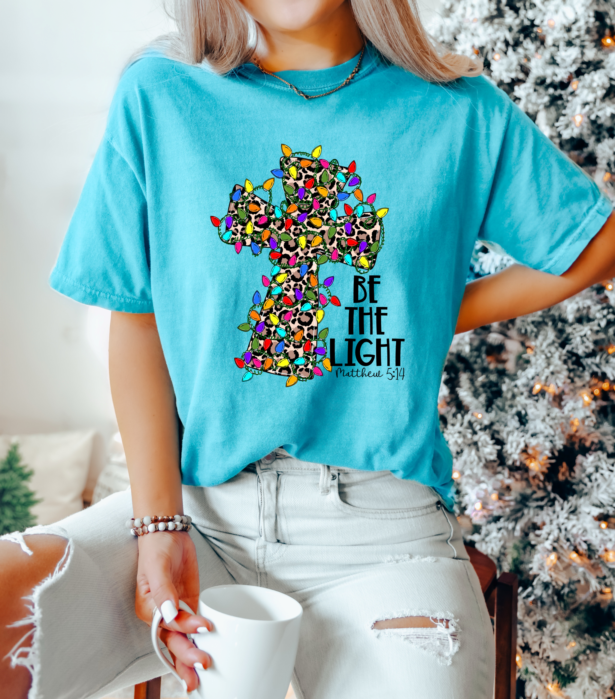 Be The Light Leopard Cross