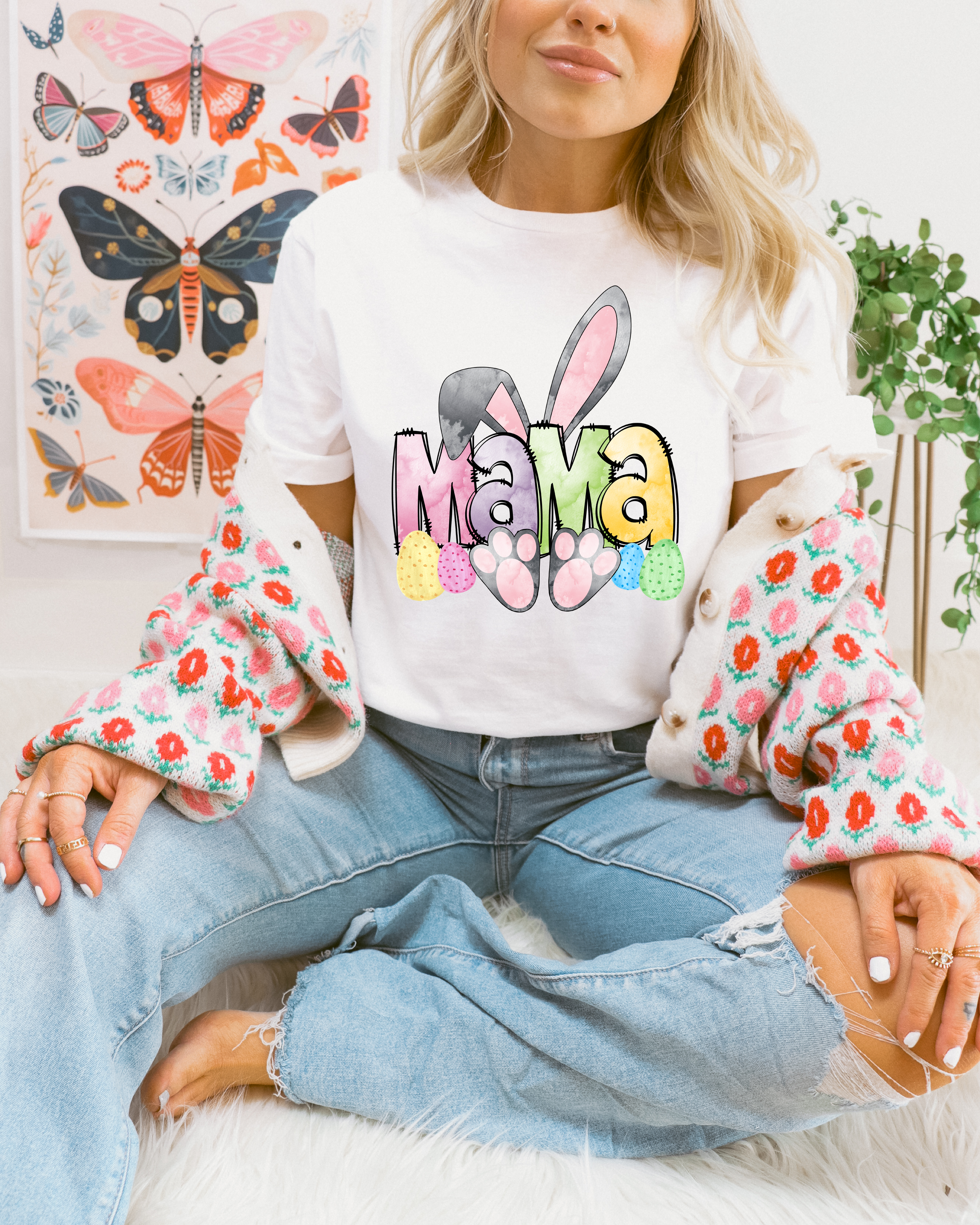 Mama Watercolor Bunny