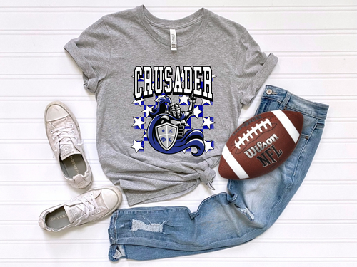 Load image 1 in gallery view. Checkered Crusader Blue