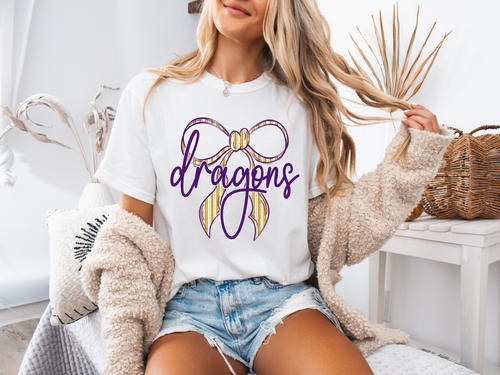 Load image 1 in gallery view. Preppy Bow Dragons