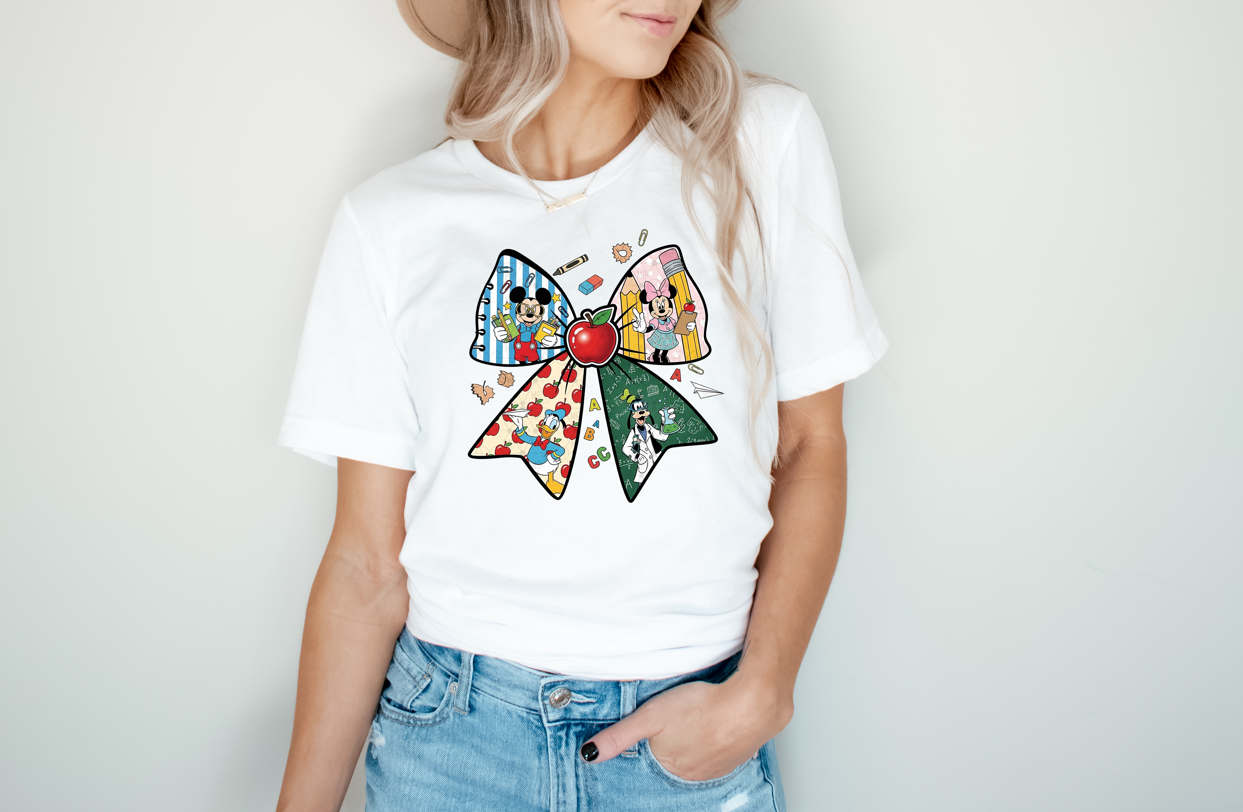 Mouse Back To School Bow