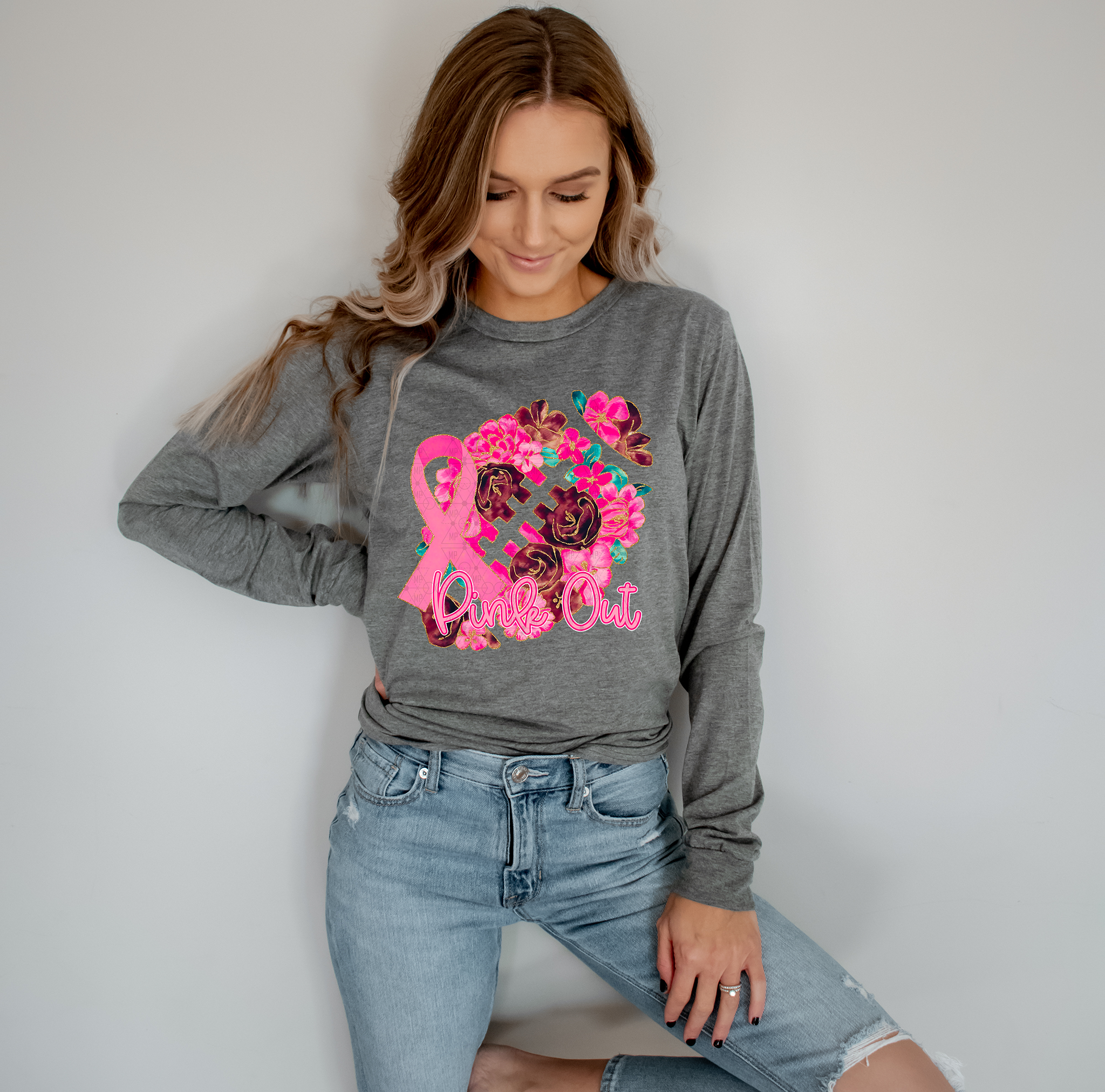 Boho Floral Pink Out Football