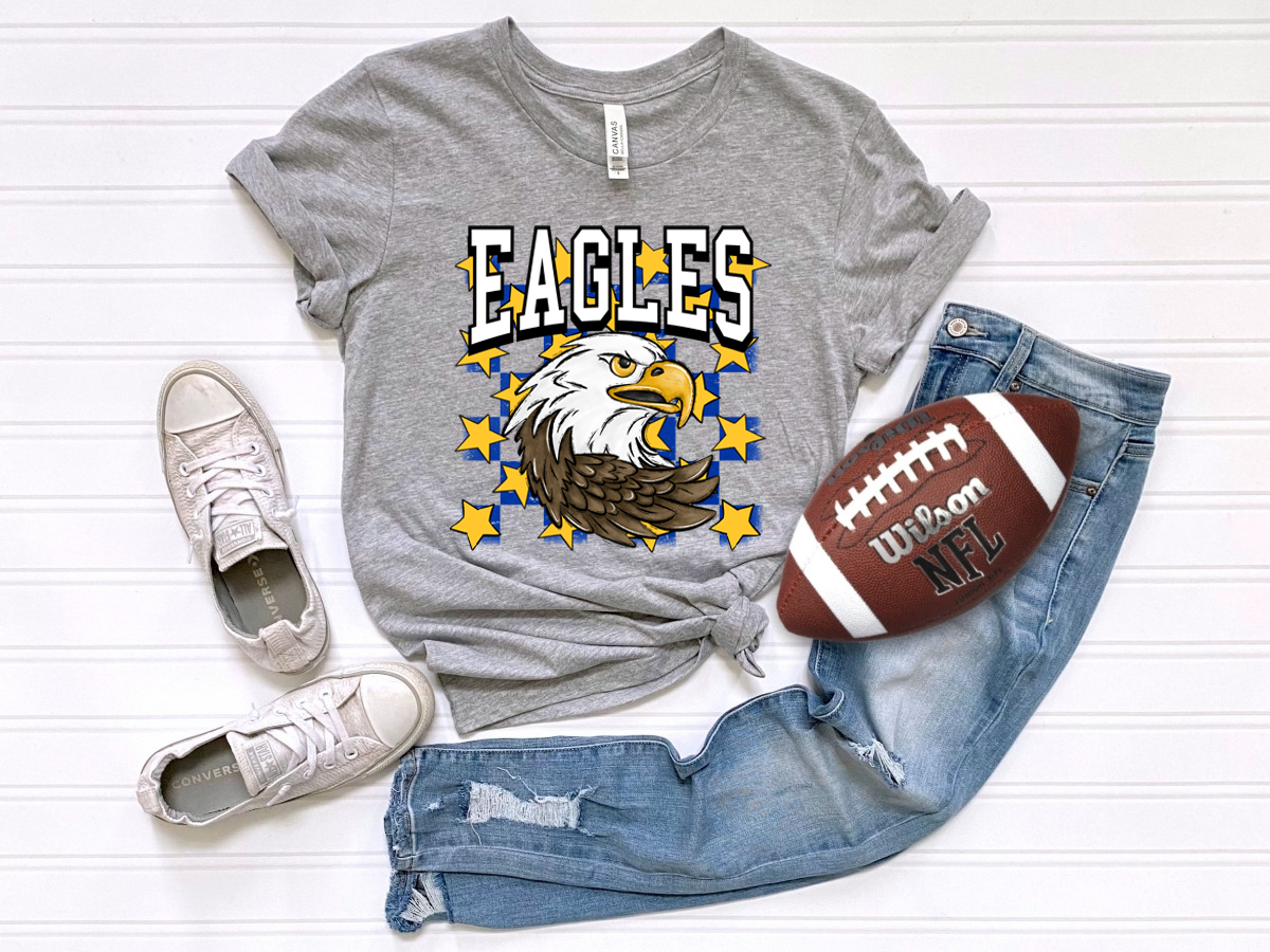 Checkered Eagles Blue/Yellow