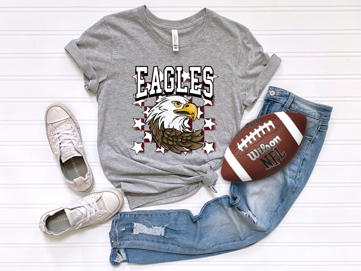 Checkered Eagles Maroon