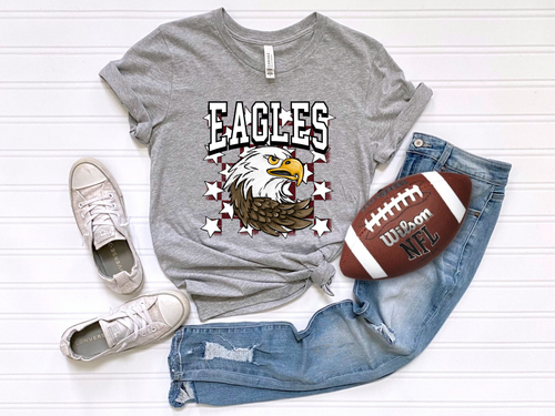 Load image 1 in gallery view. Checkered Eagles Maroon