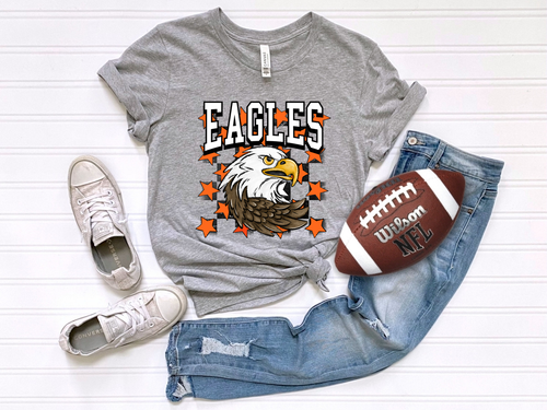 Load image 1 in gallery view. Checkered Eagles Orange