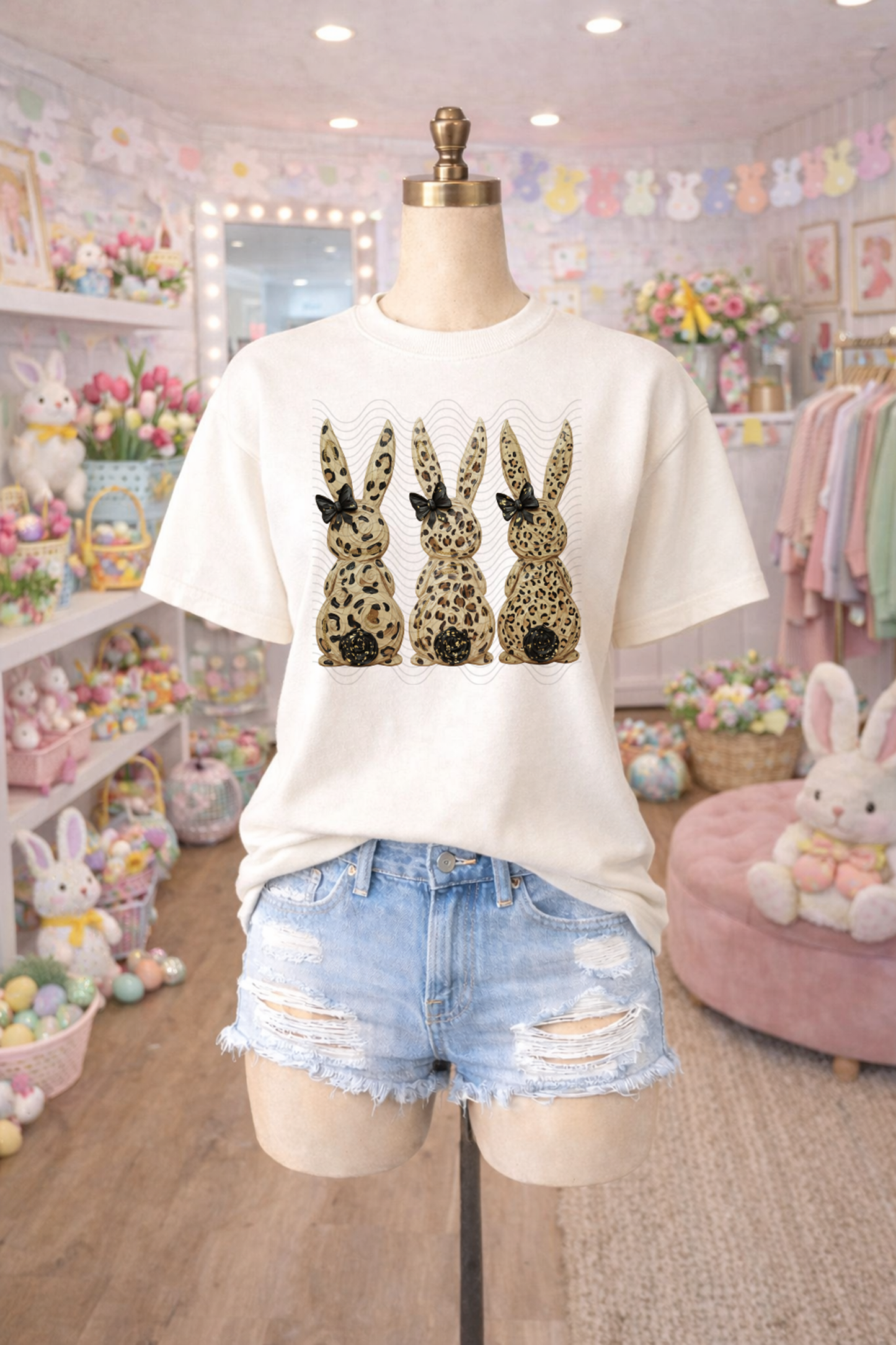 Leopard Bunny Painted