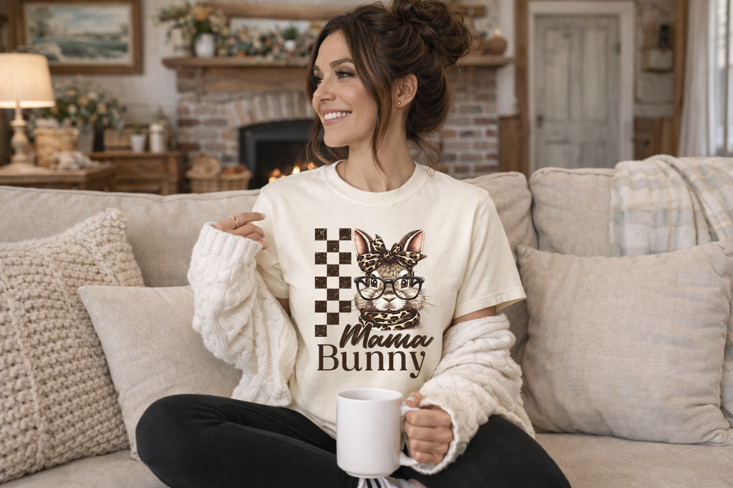 Mama Bunny Checkered